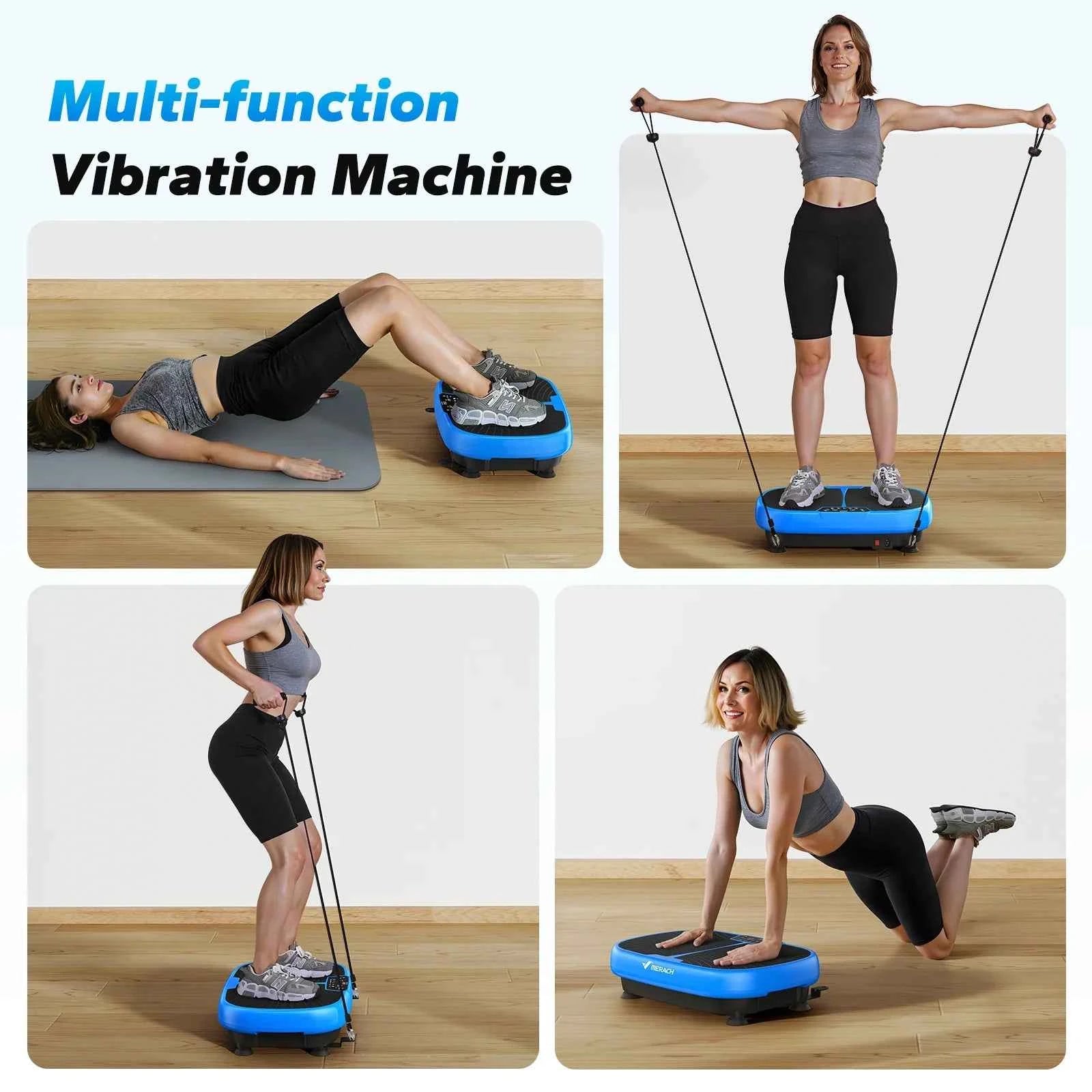 MERACH EMS Vibration Plate – Whole Body Platform for Lymphatic Drainage, Pain Relief &amp; Weight Loss