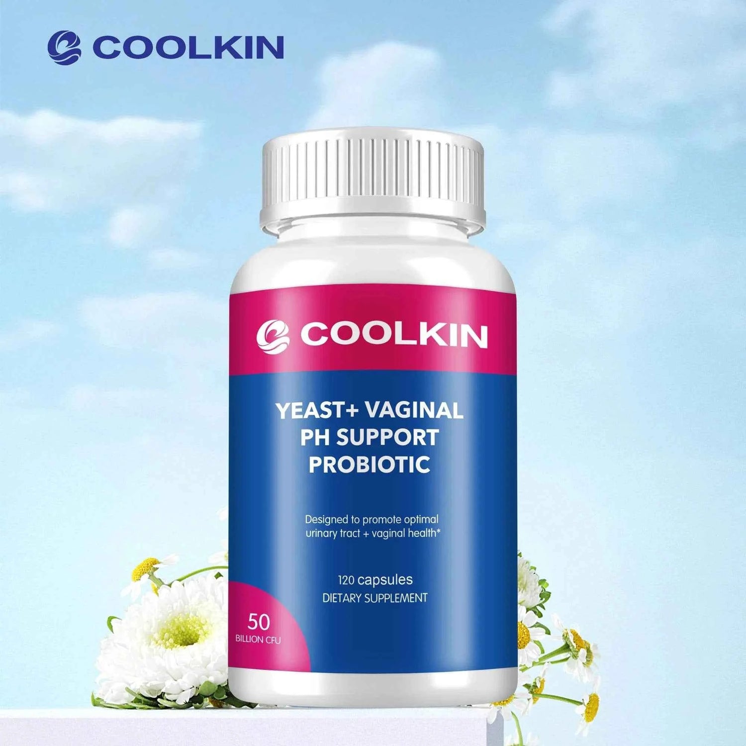 Yeast + Vaginal PH Support Probiotics - Promotes Urinary Tract Health, Digestion and Immune Support - 120 Capsules