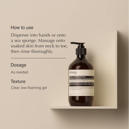 Aesop Geranium Leaf Body Cleanser 500 mL by Nava Beauty