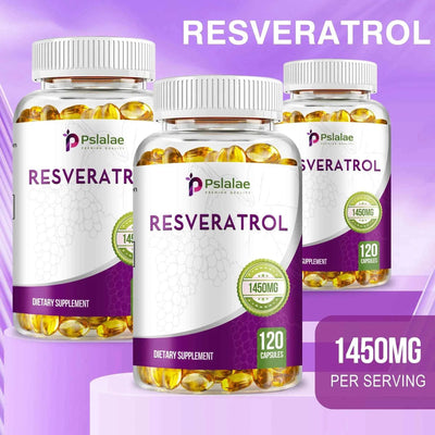 Resveratrol - Enhance The Immune System, Promote Skin Smoothness, Metabolism - 120 Capsules