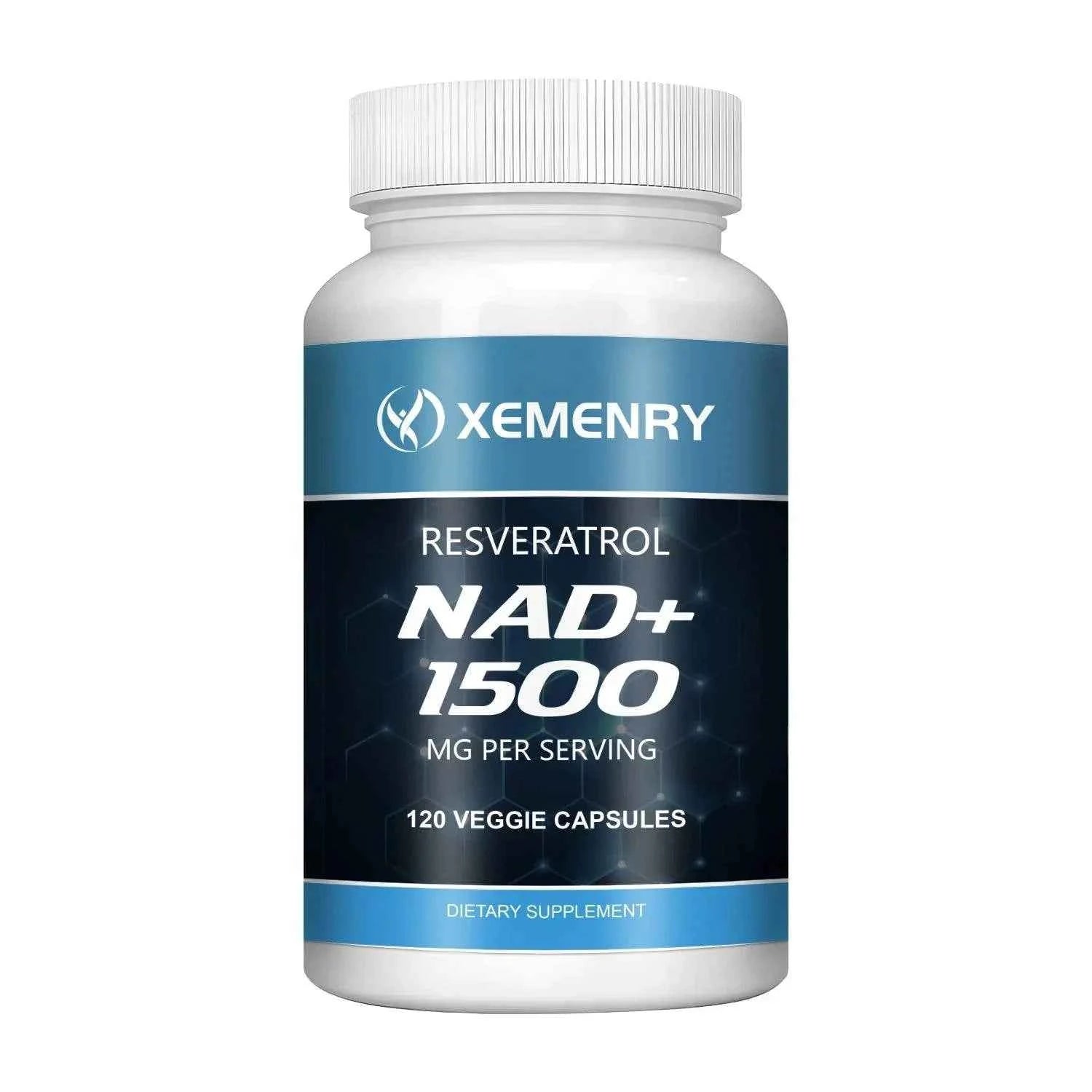NAD Supplements - with Resveratrol - Natural Energy Supplement, Support Cell Health, Anti-aging, Enhance Immunity - 120 Capsules