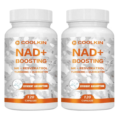 NAD + Boosting - with Trans-resveratrol, Quercetin - Enhance Cell Vitality and Help Cell Repair, Anti-aging - 120 Capsules