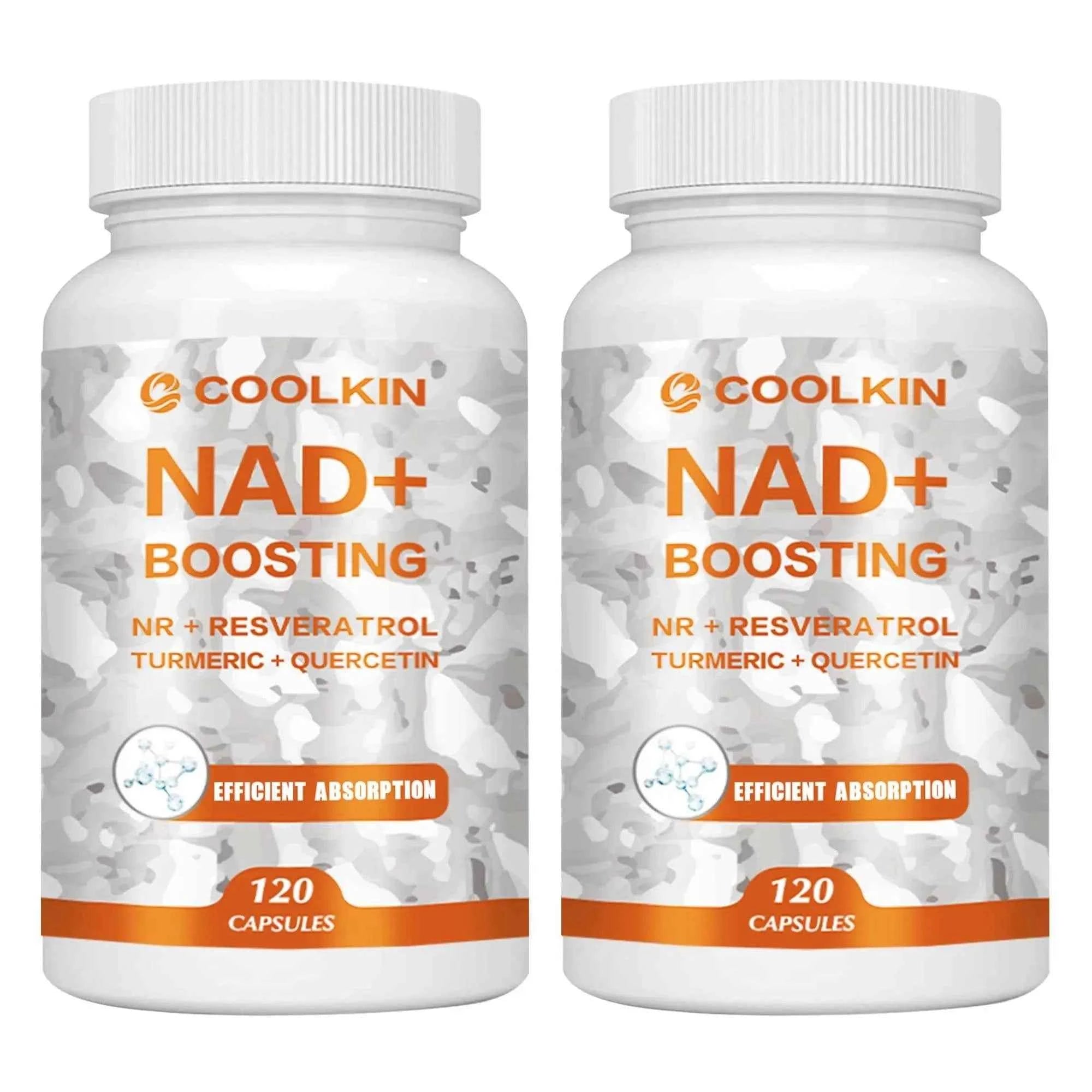 NAD + Boosting - with Trans-resveratrol, Quercetin - Enhance Cell Vitality and Help Cell Repair, Anti-aging - 120 Capsules