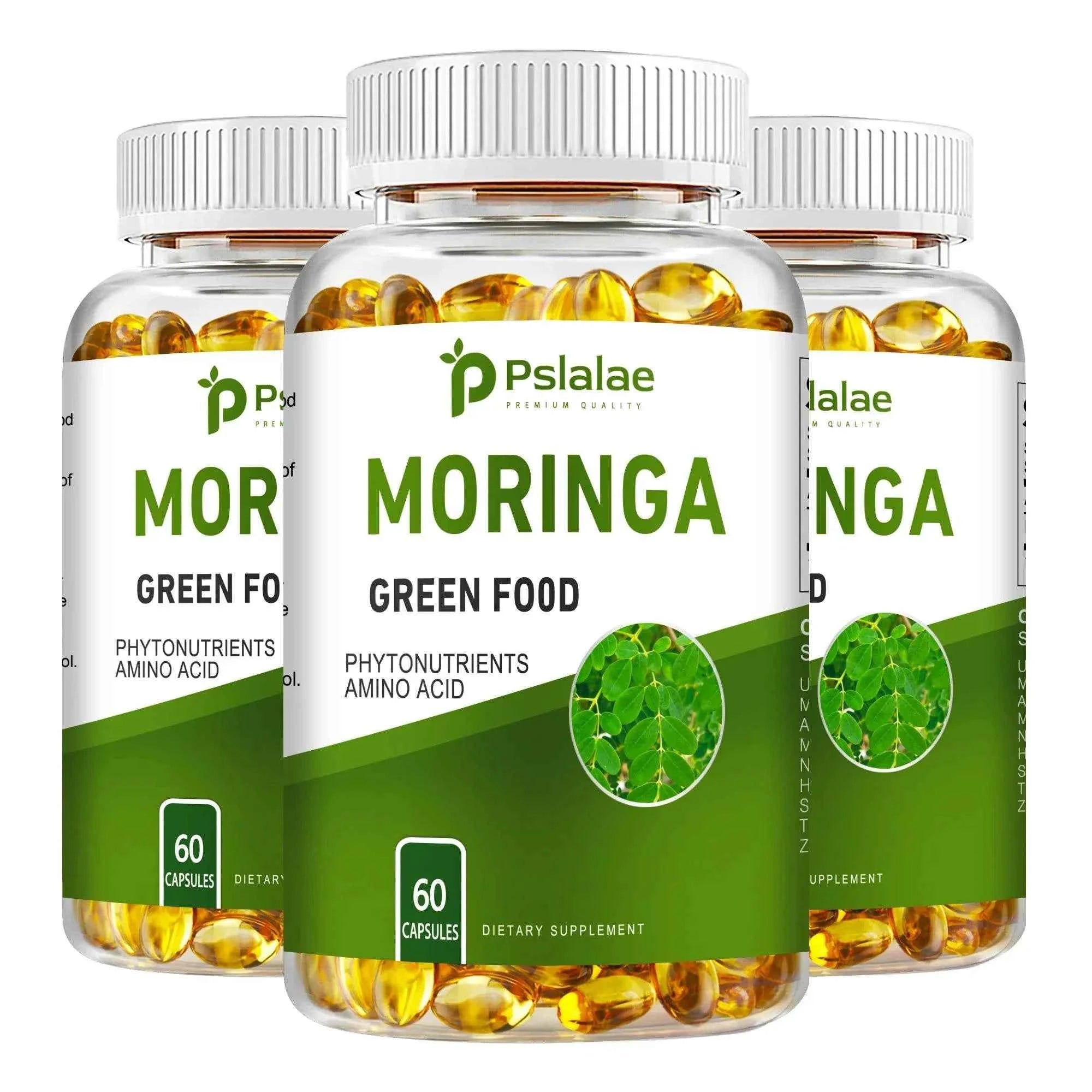 Moringa Supplement - Promote Bone, Joint, Immune Health | Enhance Energy, Endurance, Concentration - 60 Capsules