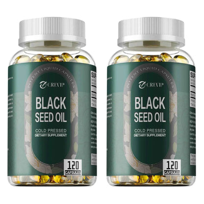 Black Seed Oil - Supports Skin, Digestion, Joints, Immune Health, Promotes Hair Growth - 120 Capsules