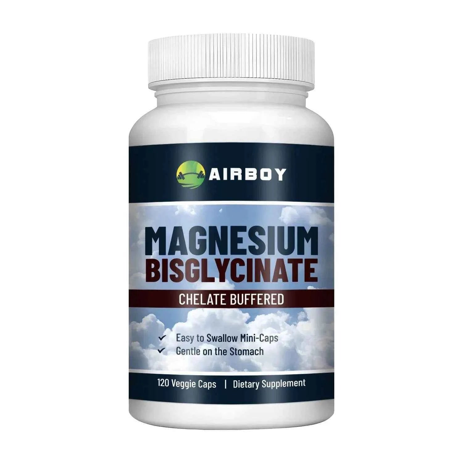 Magnesium Bisglycinate Supplement - Muscle, Nerve, Sleep, Joints, Bones Health, Immune &amp; Energy - 120 Capsules
