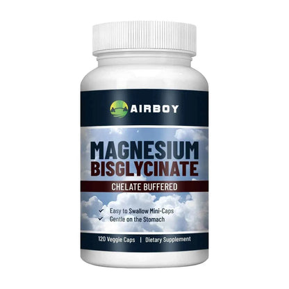 Magnesium Bisglycinate Supplement - Muscle, Nerve, Sleep, Joints, Bones Health, Immune &amp; Energy - 120 Capsules