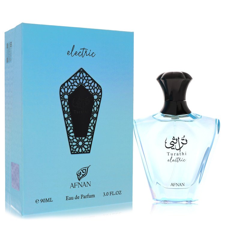 Afnan Turathi Electric by Afnan Eau De Parfum Spray (Unisex) 3.0 oz for Men 