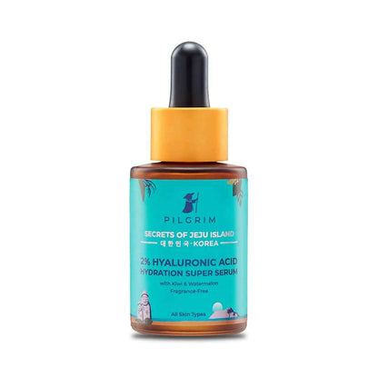 Pilgrim 2% Hyaluronic Acid Hydration Super Serum With Kiwi &amp; Watermelon Extracts For Hydrated Skin - Korean Skin Care