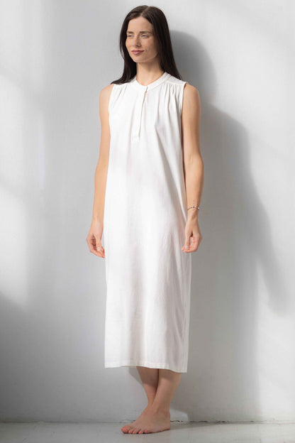Aisha Relaxed Sleeveless Sleep Maxi Tunic