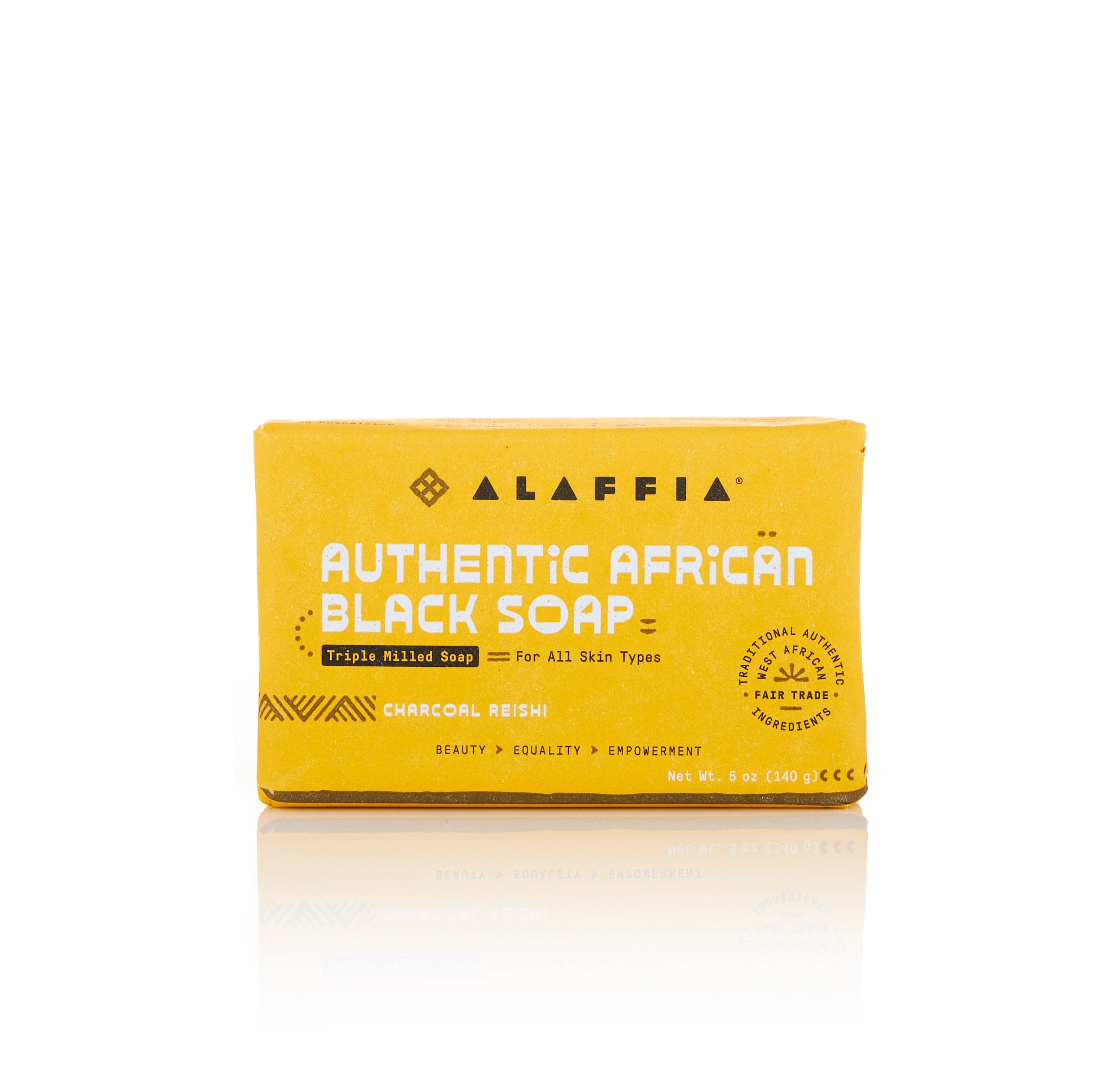 Authentic African Black Soap Triple Milled - Charcoal Reishi by Alaffia