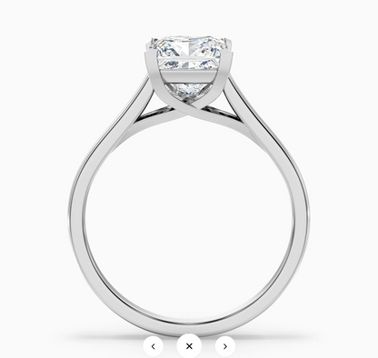 Amaya 1.5 Carat Princess Cut Solitaire Lab Grown Diamond Ring in Platinum (Additional Discount)