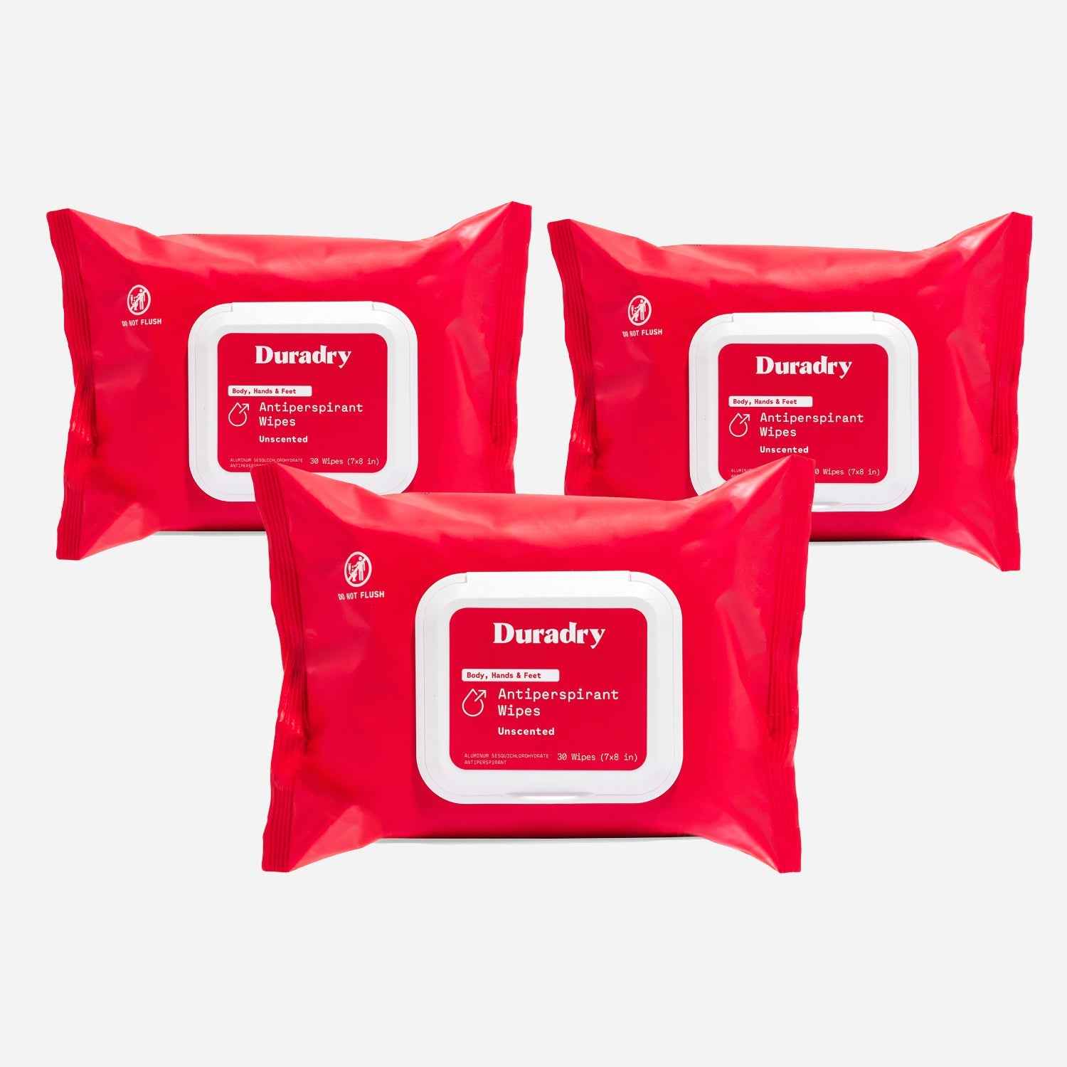 Whole Body Antiperspirant Wipes