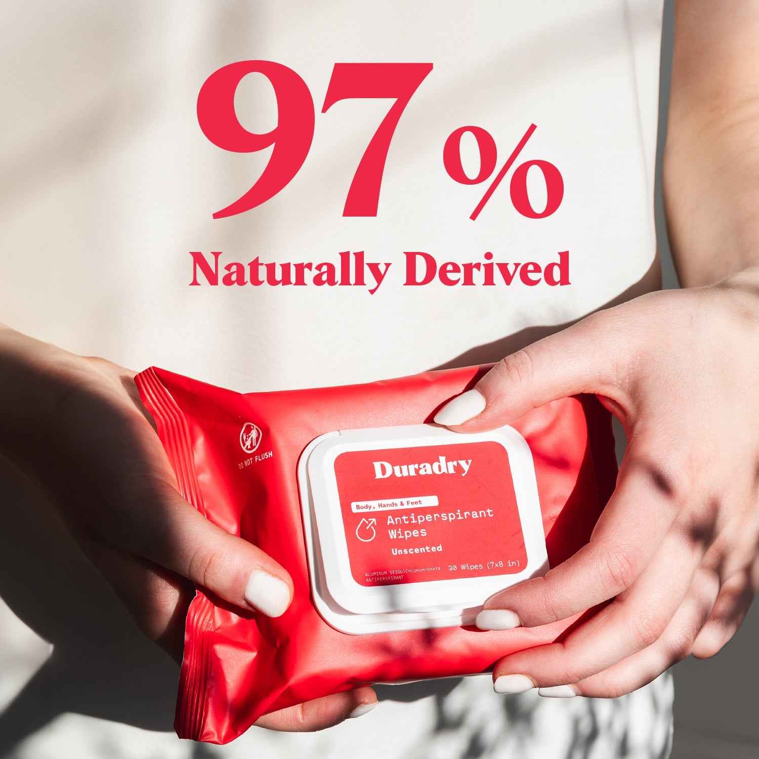 Whole Body Antiperspirant Wipes