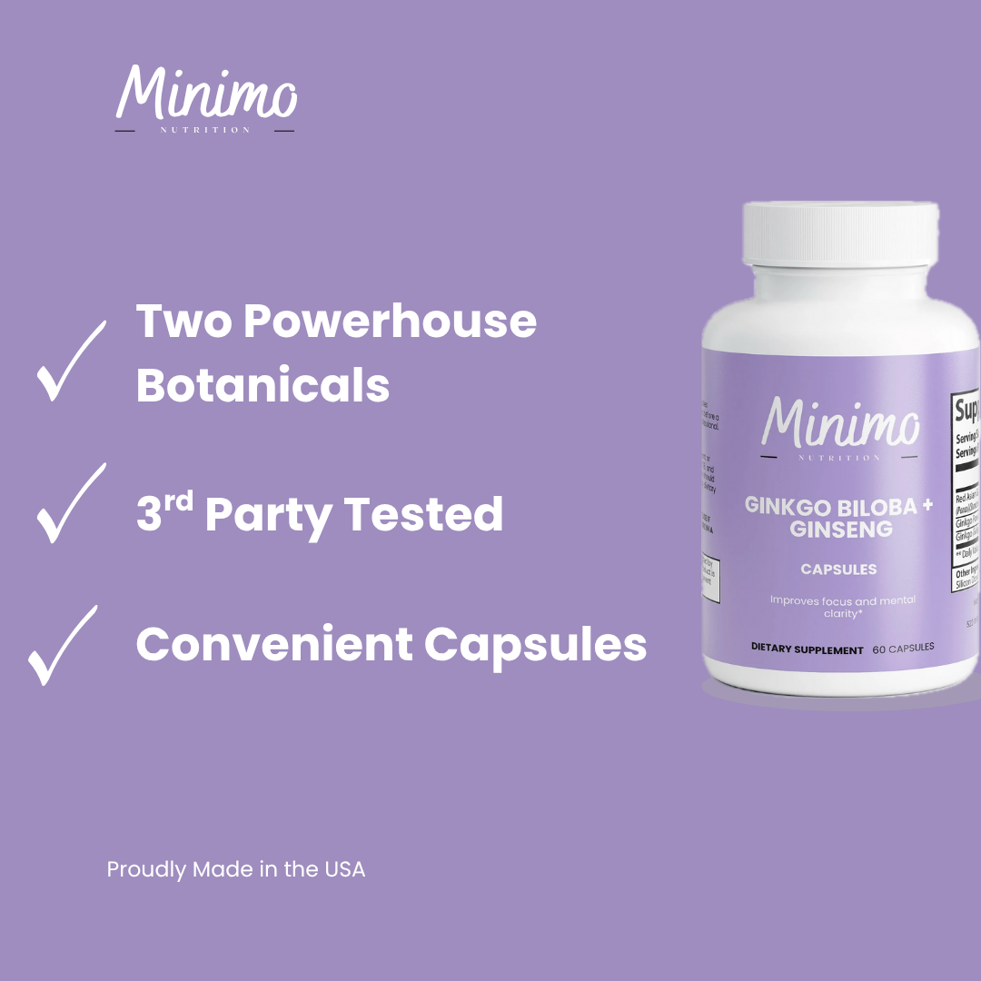 Ginkgo Biloba + Ginseng, 60 ct. - DestGlow