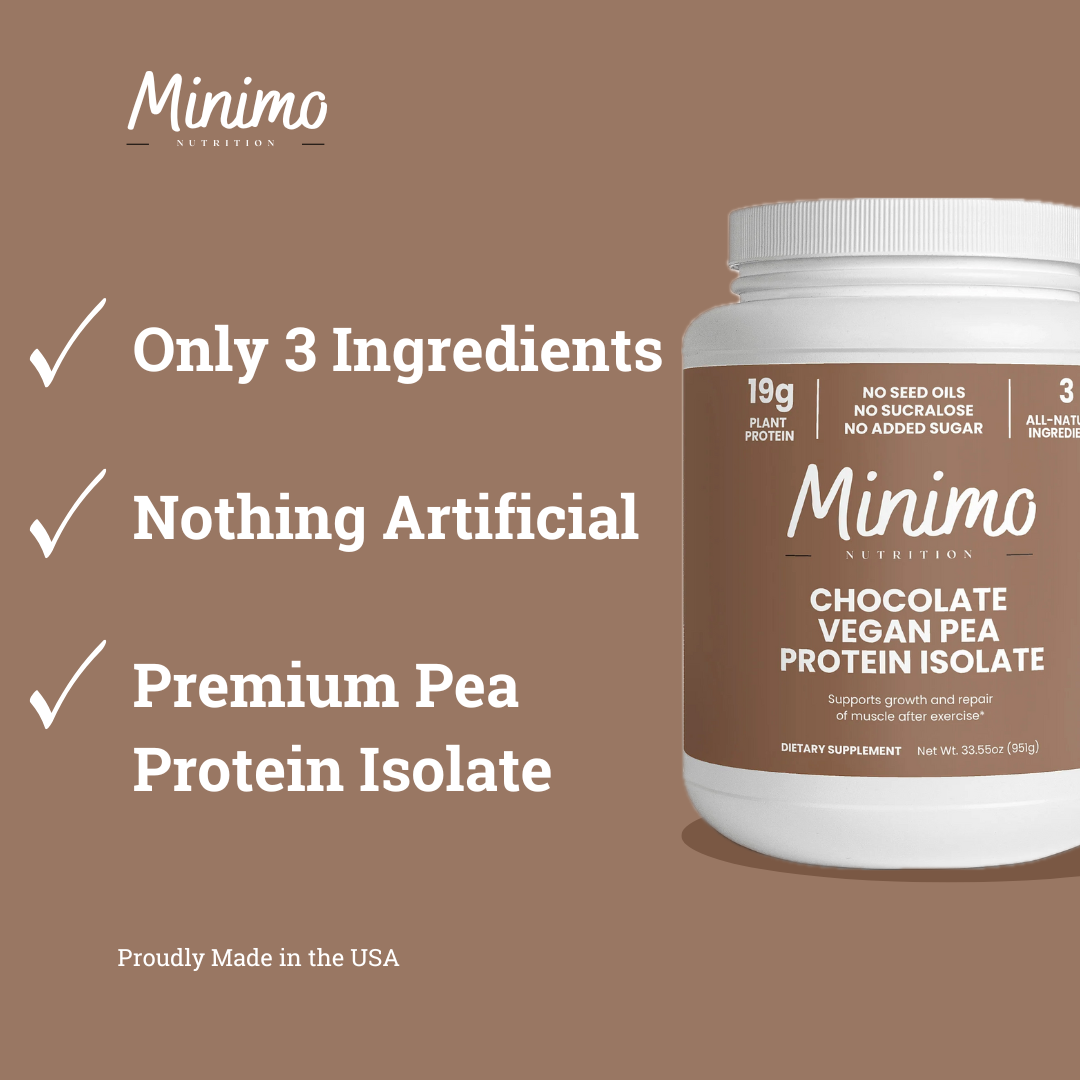 Chocolate Vegan Pea Protein Isolate Powder, 2.09 lbs - DestGlow