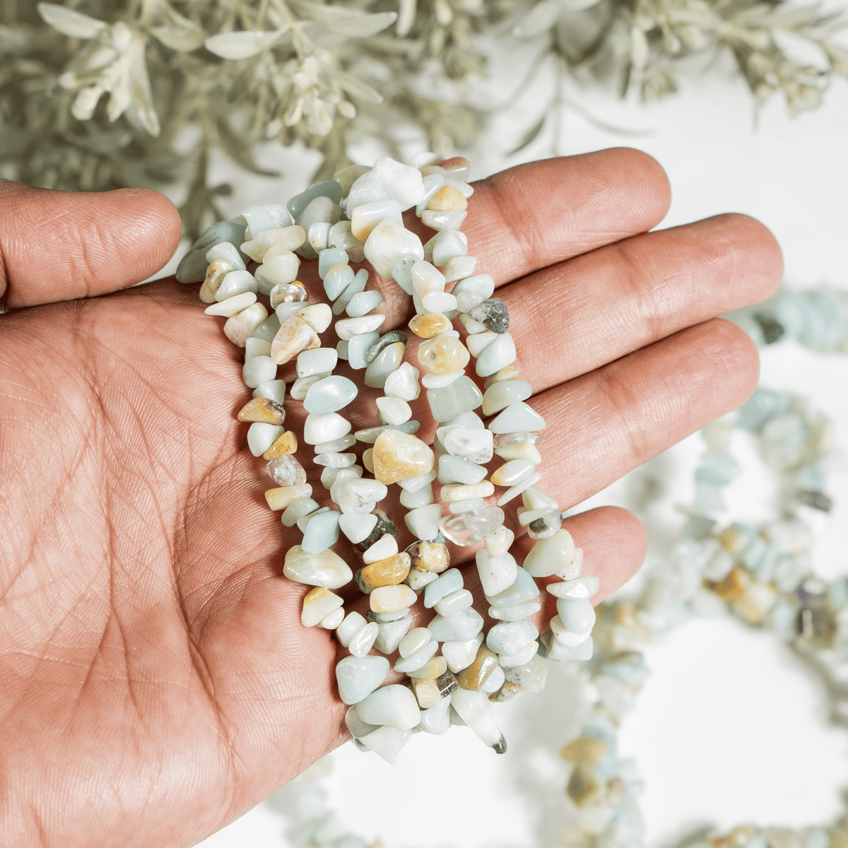 Amazonite Chip Bracelet(Communication and Adventures)  DestGlow