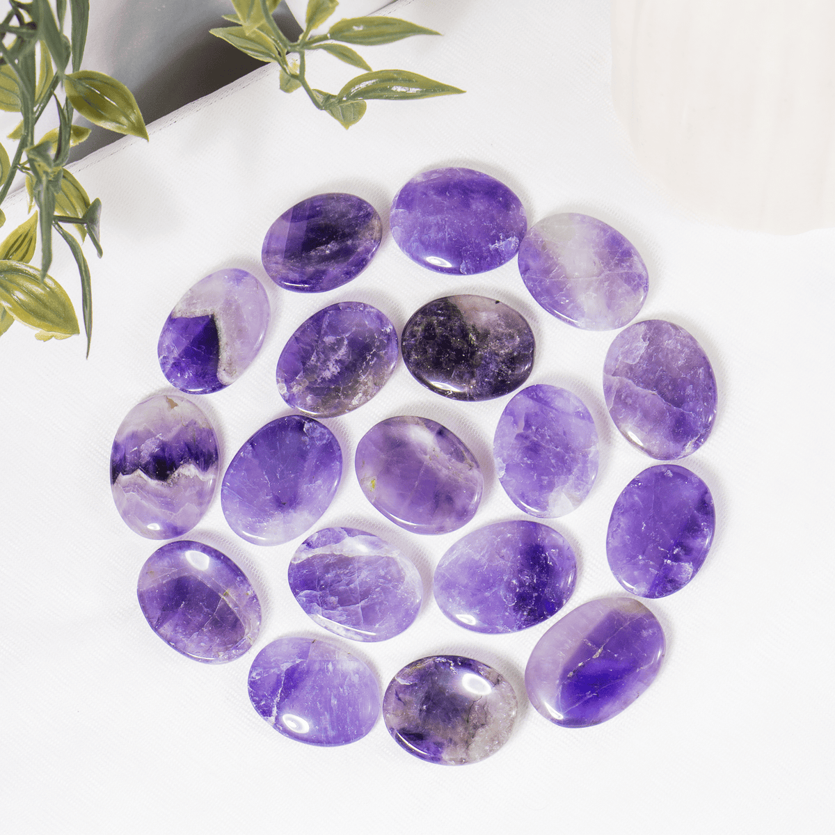 Amethyst Worry Pocket Stones  DestGlow