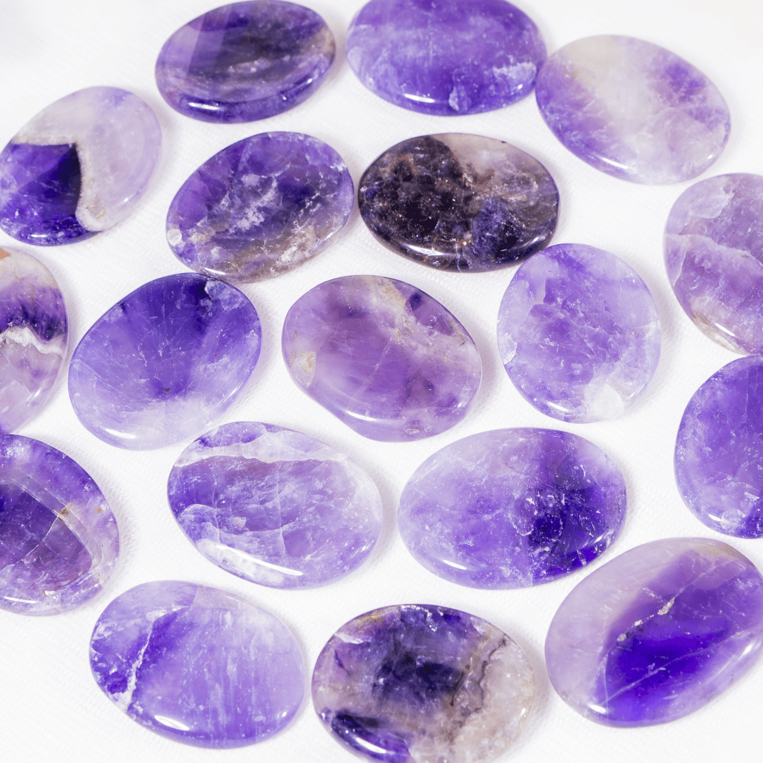 Amethyst Worry Pocket Stones  DestGlow