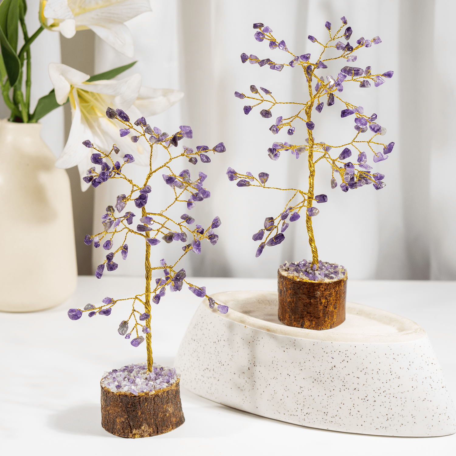 Amethyst Crystal Tree (Anxiety Relief and Breaking Addictions)  DestGlow