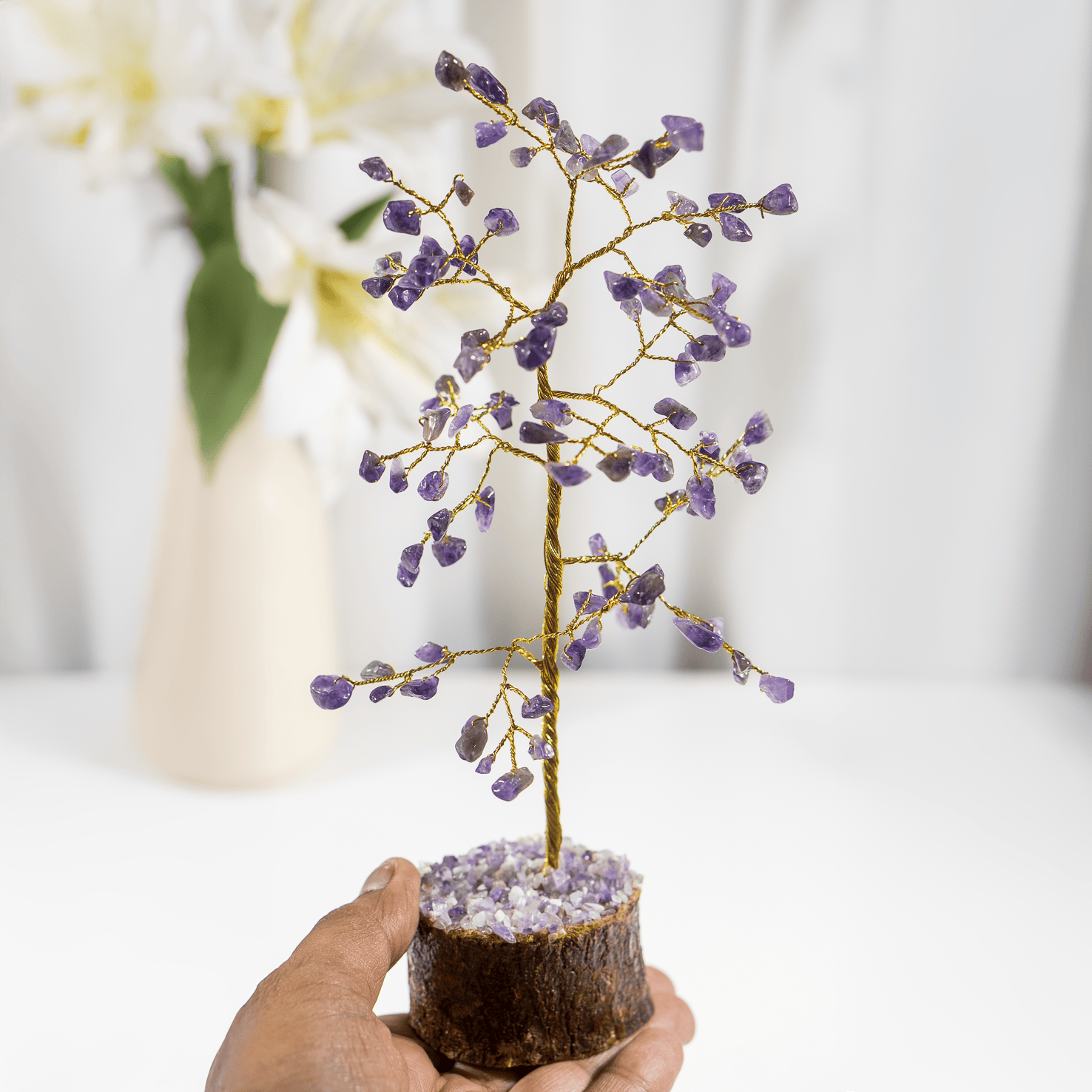 Amethyst Crystal Tree (Anxiety Relief and Breaking Addictions)  DestGlow