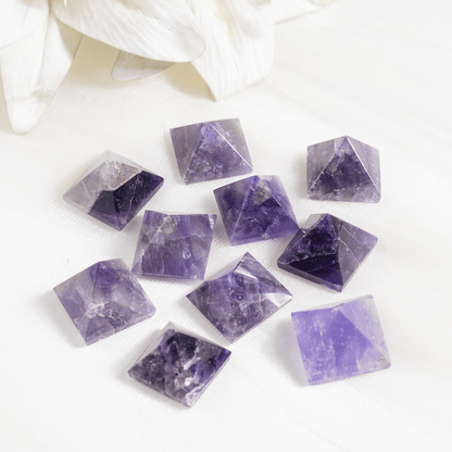 Amethyst Pyramids For Encourage and Clarity