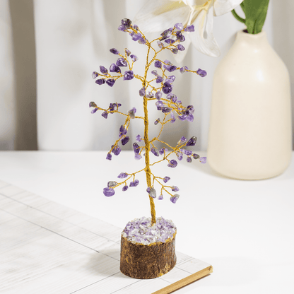 Amethyst Crystal Tree (Anxiety Relief and Breaking Addictions)  DestGlow
