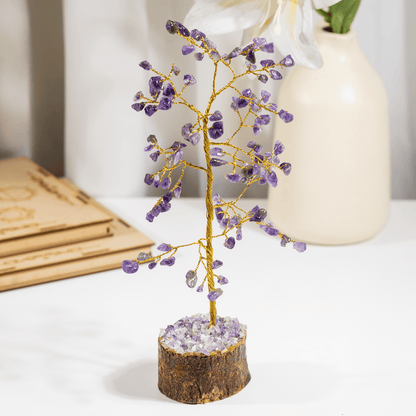 Amethyst Crystal Tree (Anxiety Relief and Breaking Addictions)  DestGlow