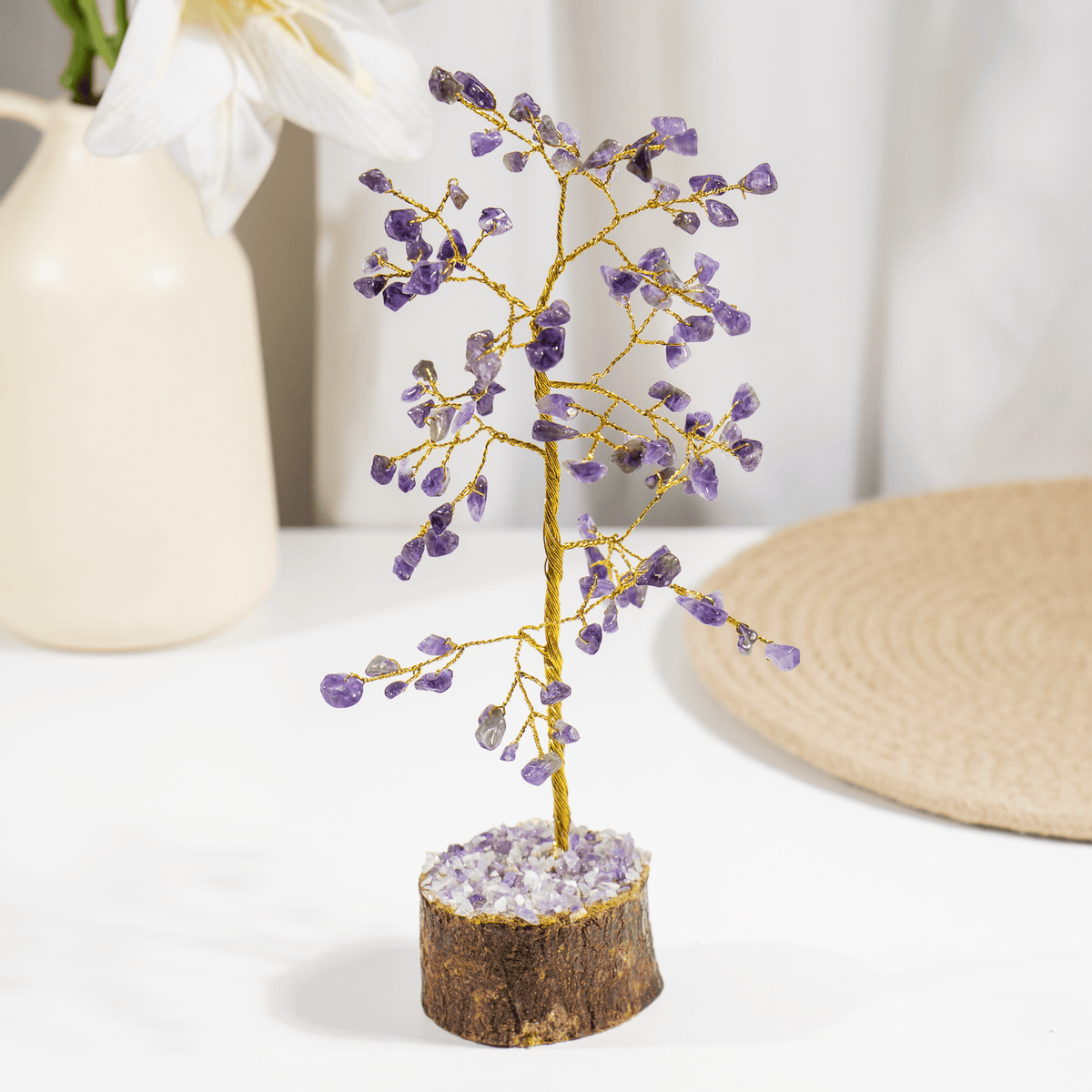 Amethyst Crystal Tree (Anxiety Relief and Breaking Addictions)  DestGlow