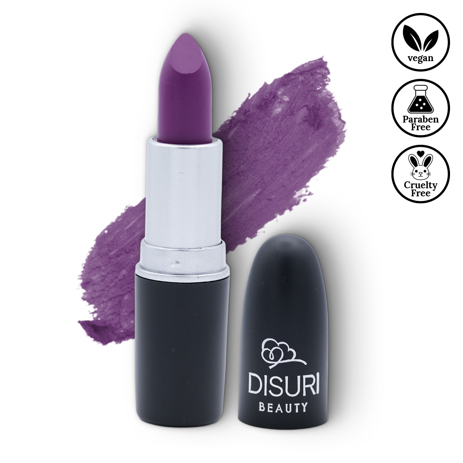 DISURI Beauty Matte Bullet Lipstick - Amethyst Whisper (