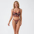 Amora Sheer Heart Embroidered 2 Piece Lingerie Set 