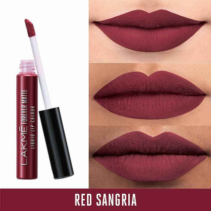 Lakme Forever Matte Liquid Lip Colour - Red Sangria