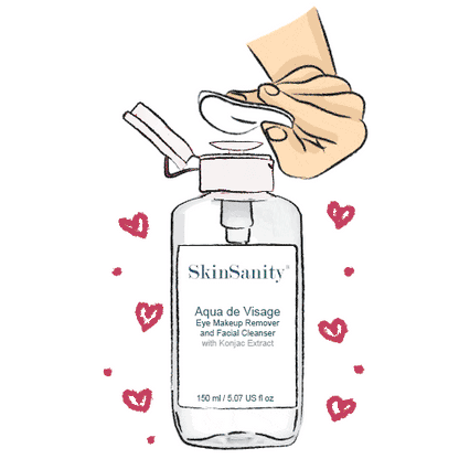 SkinSanity® Aqua de Visage Eye Makeup Remover &amp; Facial Cleanser  5 fl oz