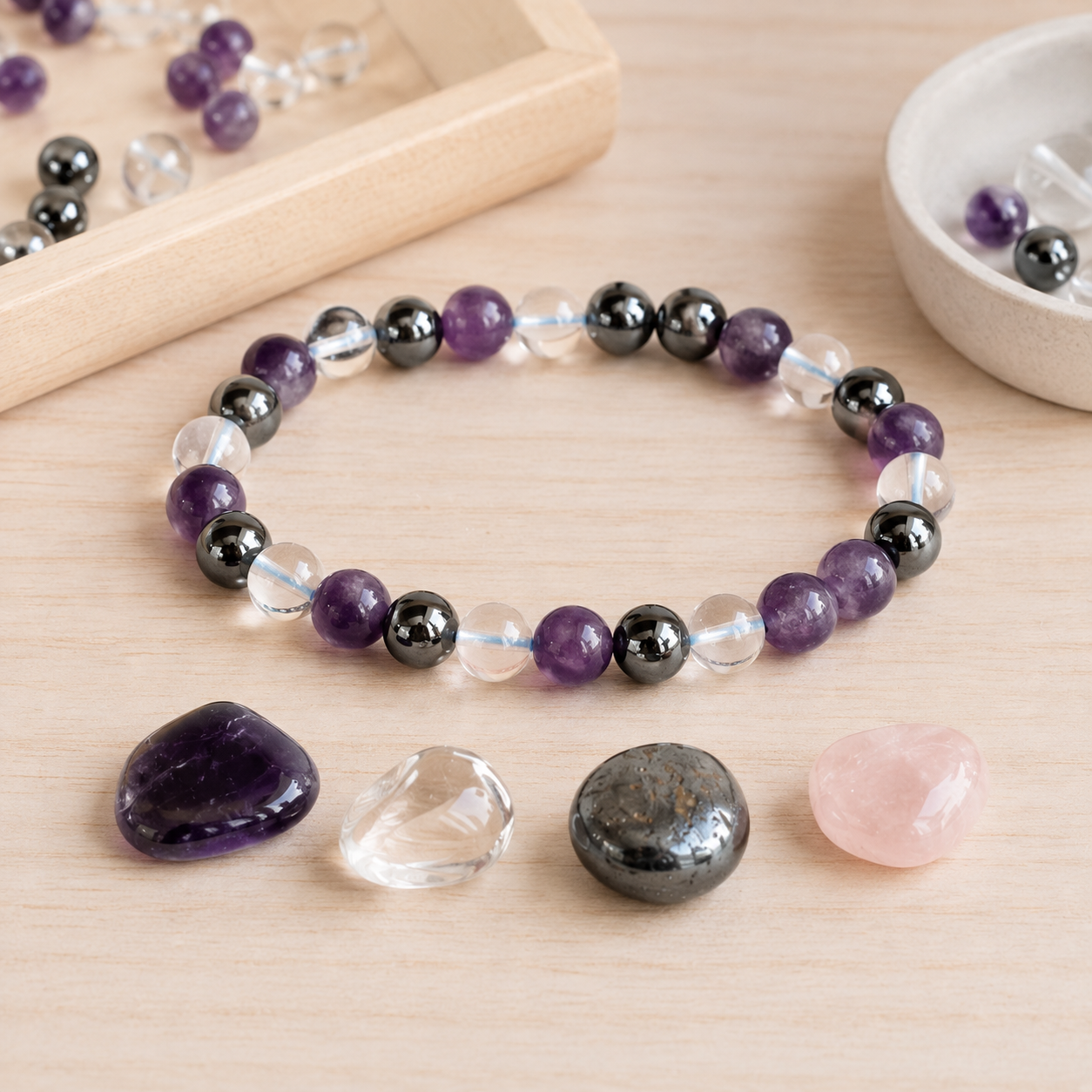 AQUARIUS Zodiac Crystal Kit, Aquarius Birthstones Tumbled Stones Set, Aquarius Gifts  DestGlow