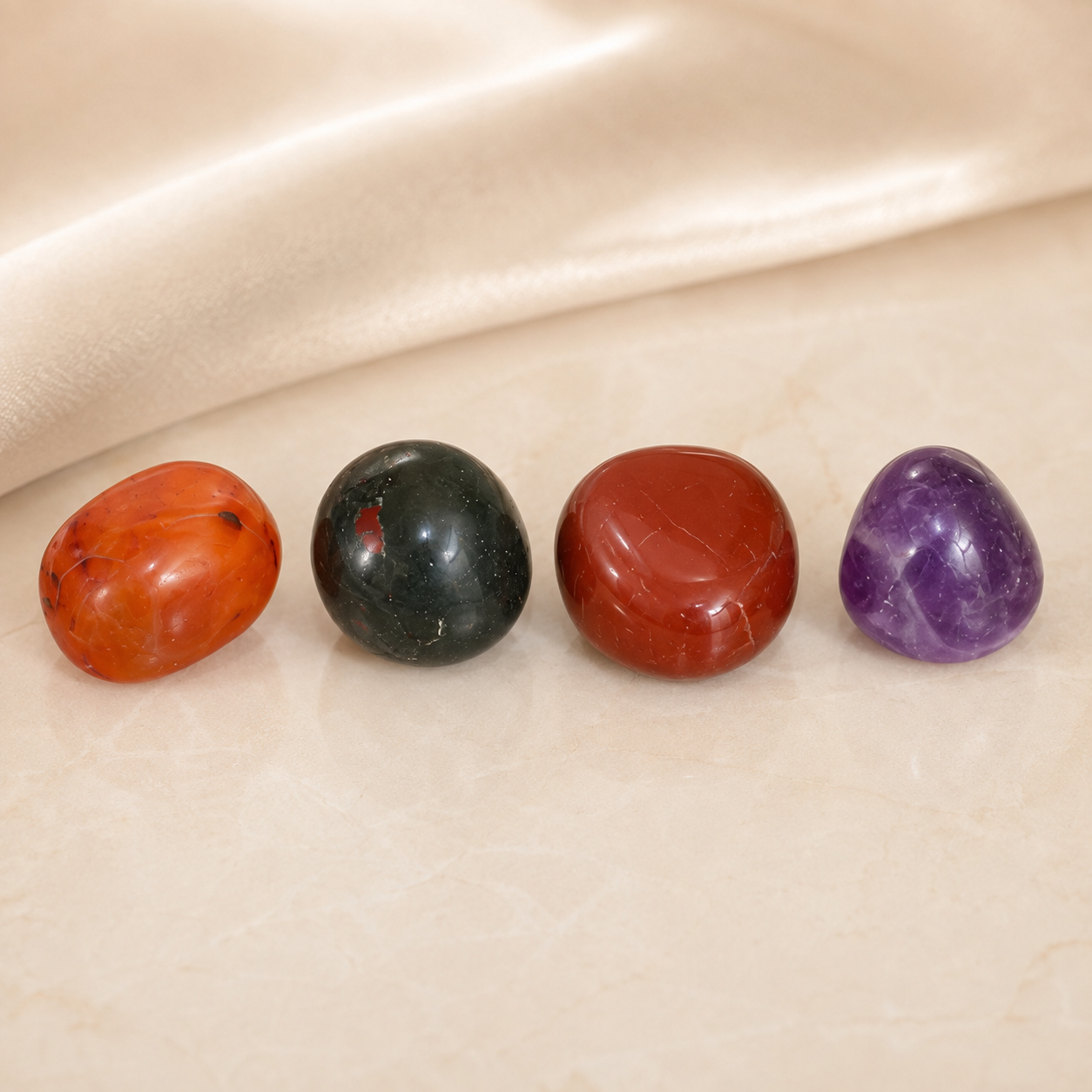 ARIES Zodiac Crystal Kit, Aries Birthstones Tumbled Stones Set, Aries Stones Gifts  DestGlow