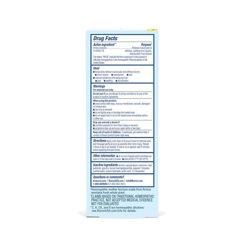 Boiron Arnica Cream 2.5 oz by Pasteur Pharmacy
