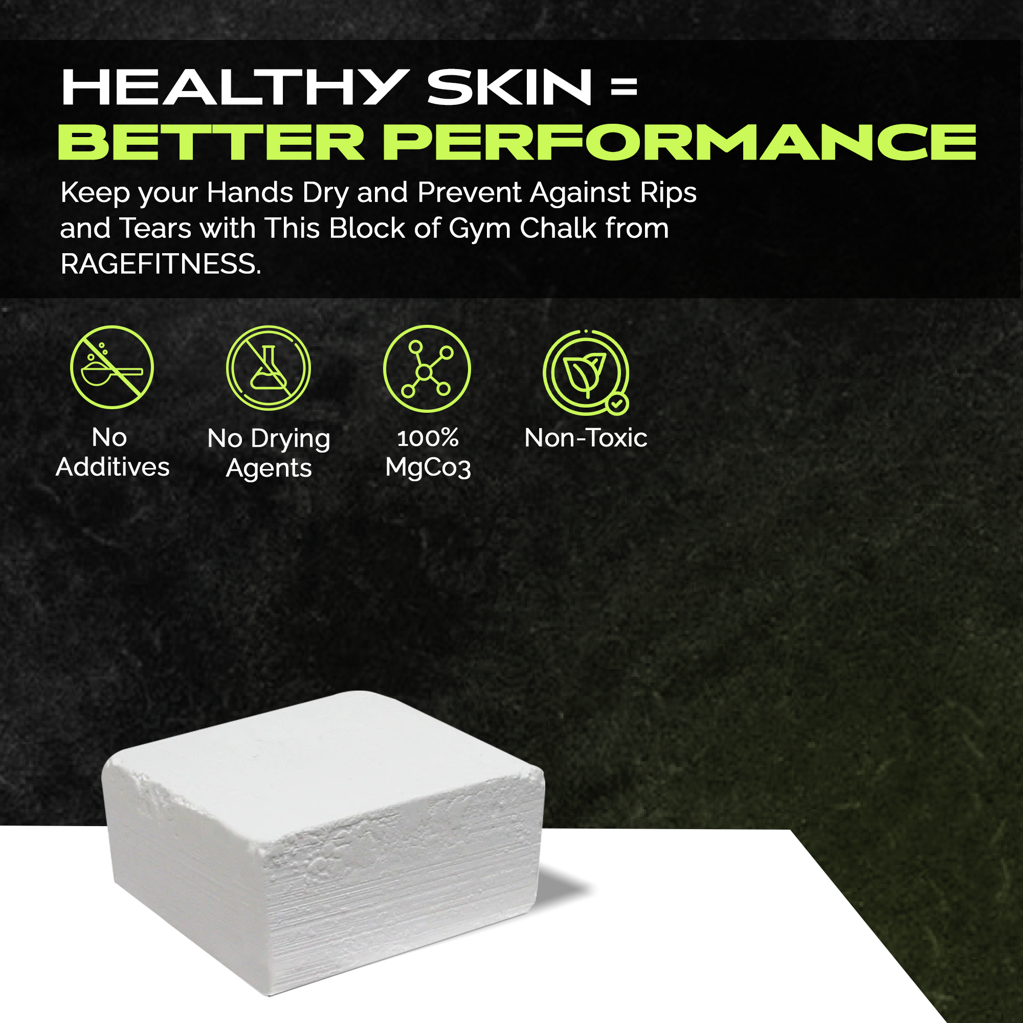 Premium Magnesium Block Chalk – Lab‑tested. Rugged. Ready for real workouts.