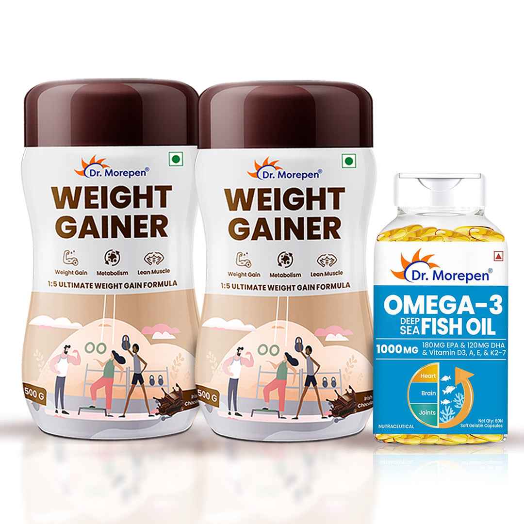 Dr Morpen Omega-3 Deep Sea Fish Oil 1000Mg + Weight Gainer
