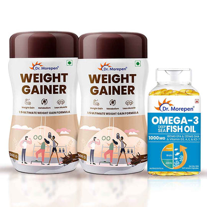 Dr Morpen Omega-3 Deep Sea Fish Oil 1000Mg + Weight Gainer
