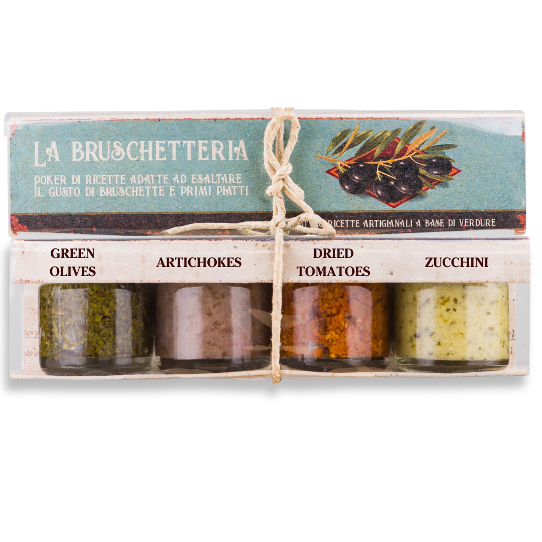Artigiani dei Sapori, 4 Pack, Bruschetta Set "La Bruschetteria", each 1.3oz (36g)