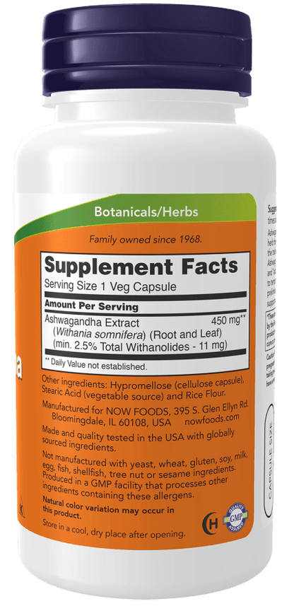 Ashwagandha 450mg by Country Life Natural Foods