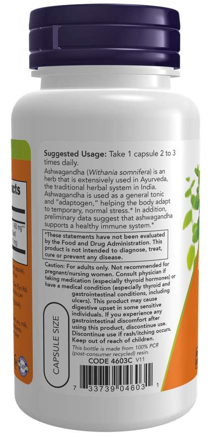 Ashwagandha 450mg by Country Life Natural Foods