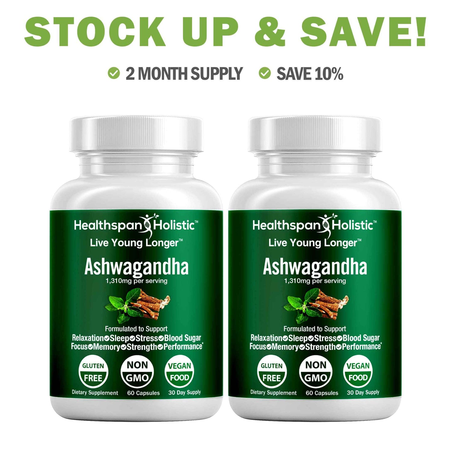 Organic Ashwagandha 60 Capsules