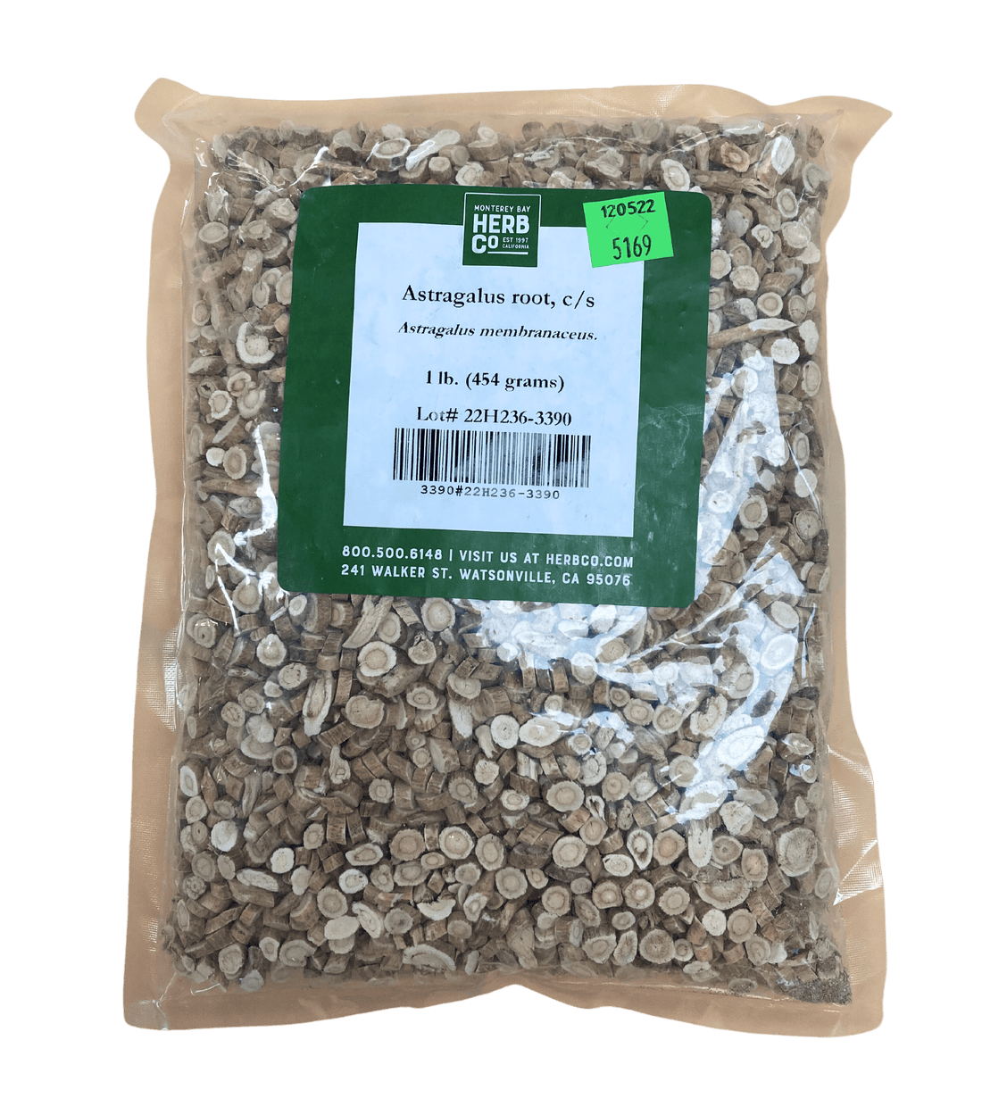 Astragalus Root, Cut, Sifted by Country Life Natural Foods