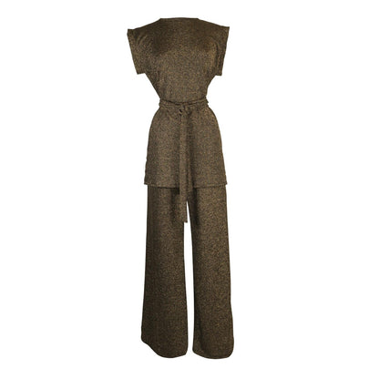 Aura Gold Tunic &amp; Palazzo Pant Set by Jennafer Grace