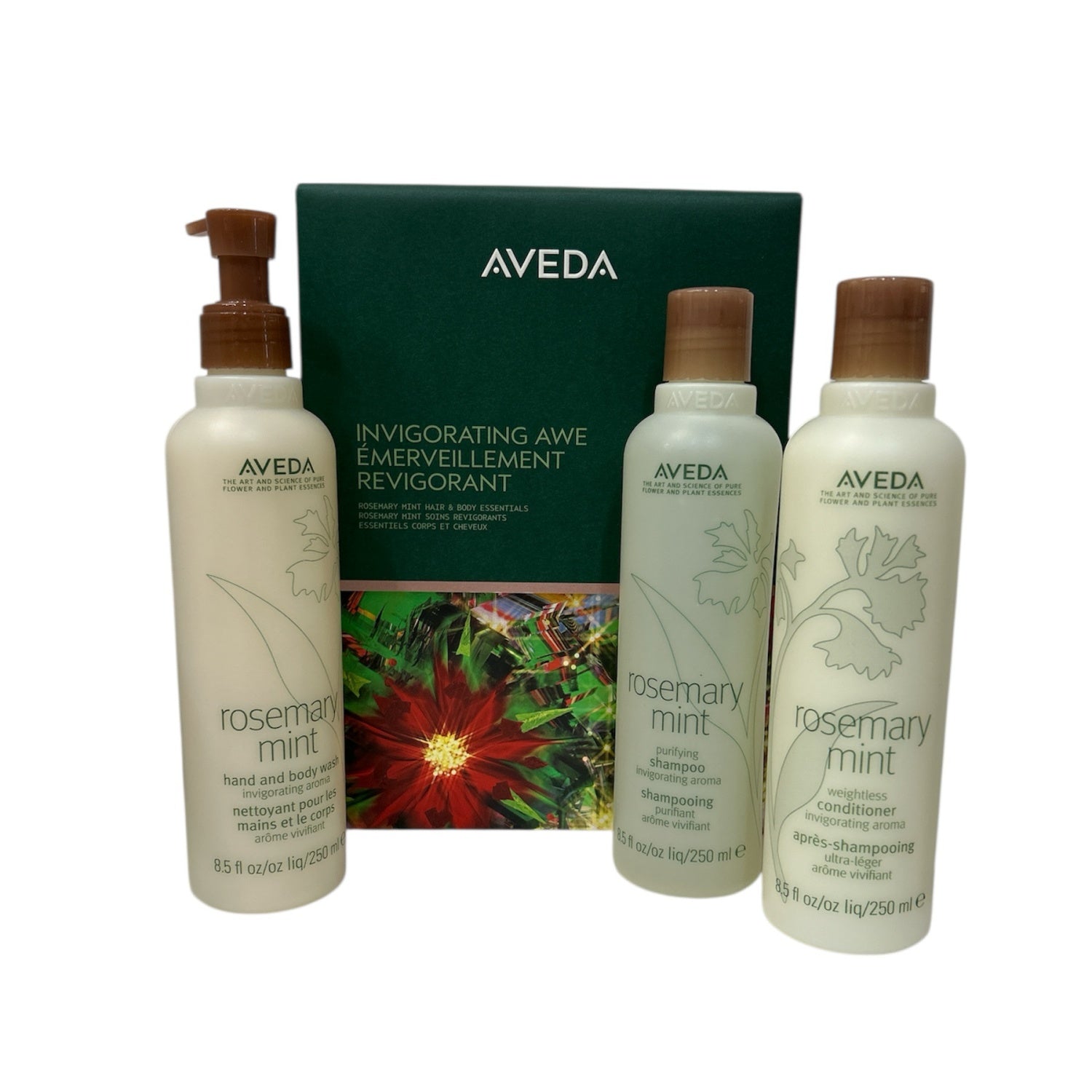 Aveda Invigorating AWE Rosemary Mint Hair &amp; Body Essentials Gift Set by Nava Beauty