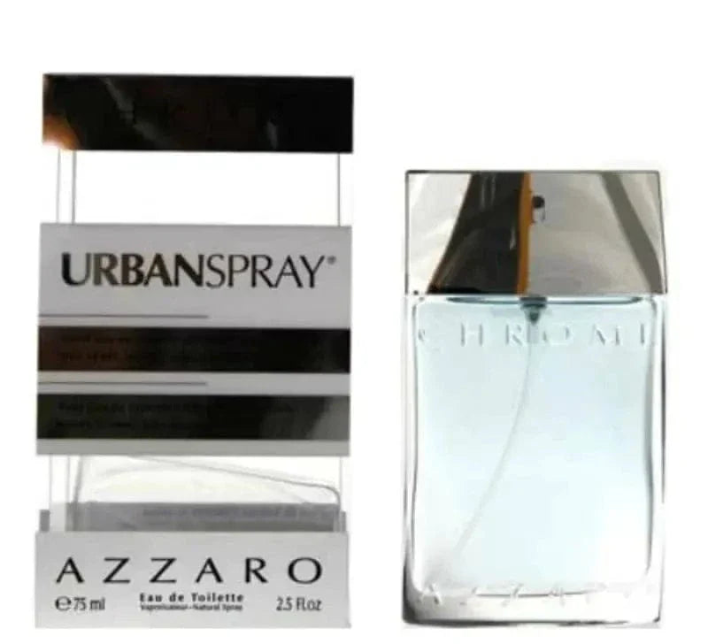 Azzaro Chrome UrbanSpray For Men 2.5 oz Eau De Toilette Spray by perfumesandrea
