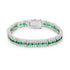 Clear and Blue Alternating Crystal Eternity Ring