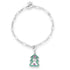 Christmas Tree 0.35ct CZ Holiday Charm Bracelet