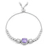 Graduated CZ Bolo Style Tennis Bracelet